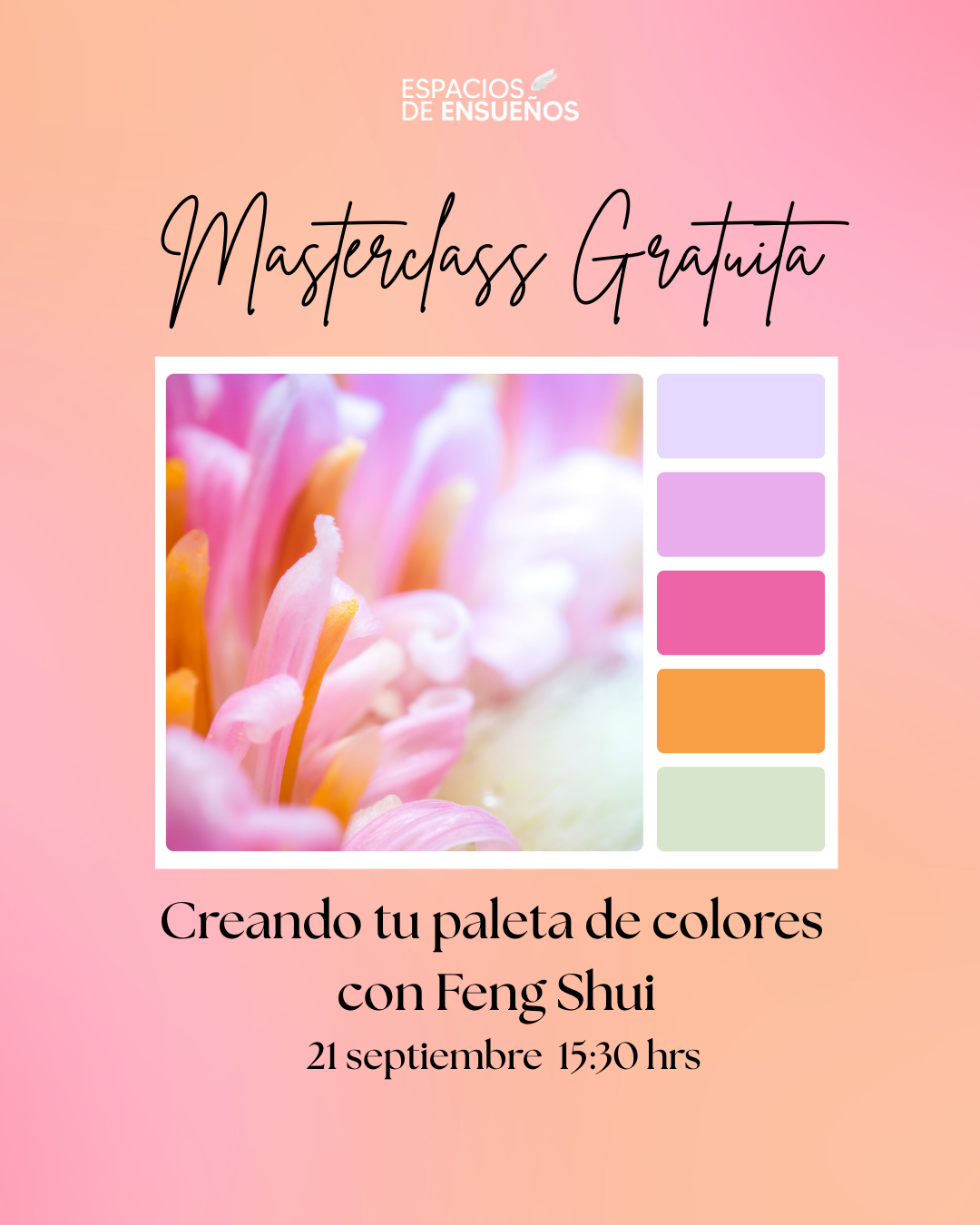 Masterclass gratuita: crea tu paleta de colores como un profesional con Feng Shui