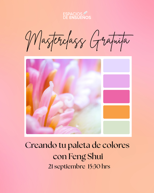 Masterclass gratuita: crea tu paleta de colores como un profesional con Feng Shui